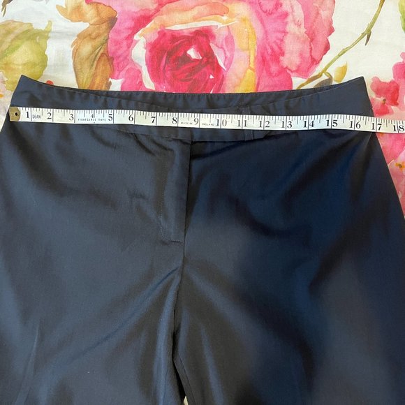 NINE WEST Capri Pants Size 10 Slate Gray Slight Stretch Zip Up Golf - Picture 9 of 13